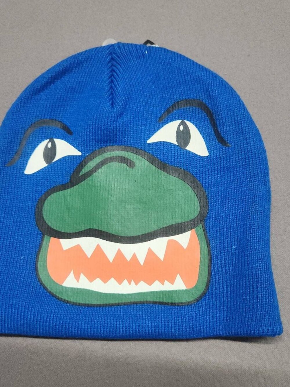 Zazootz Florida Gators Knit Beanie Hat 606016 Acrylic Blue Green Mascot Face